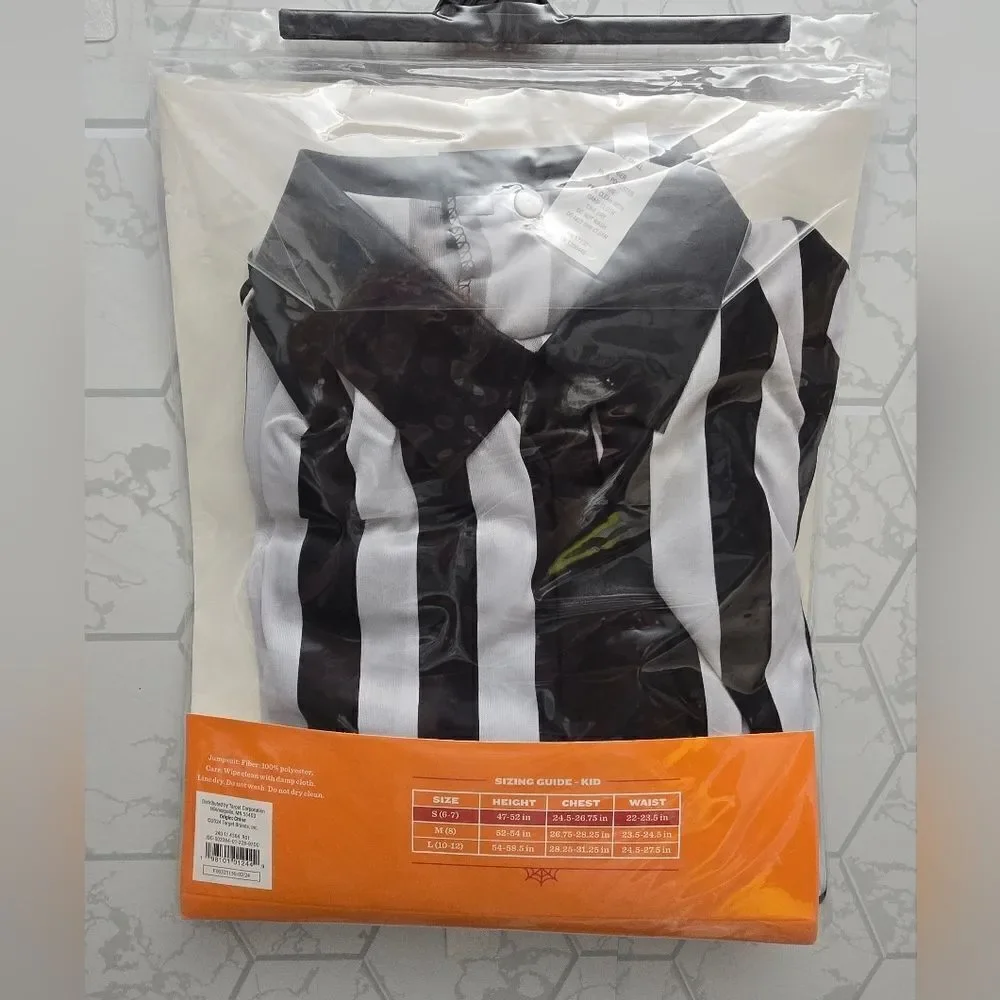 New Unisex Kid's boy / girl Beetlejuice Stripe Jumpsuit Halloween Costume